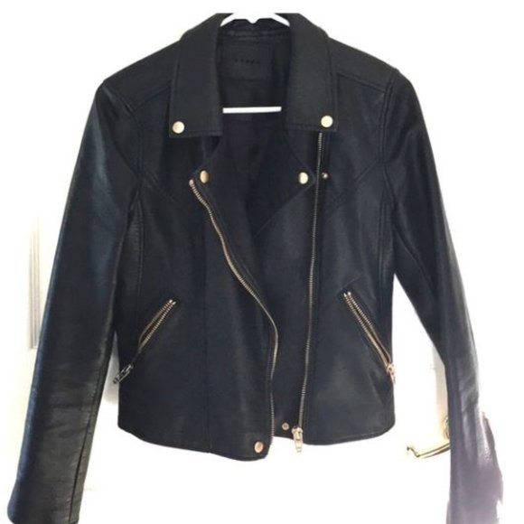*SOLD*  Blank NYC Vegan Moto Jacket - Small - Picture 2 of 6